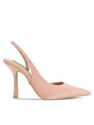 Nine West Szpilki WFA2689-1 Różowy. Czerwone szpilki Nine West, bez wzorów, z materiału, bez obcasa, na szpilce, bez zapięcia. Za 199.99 zł.