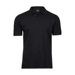 Bawełniana koszulka polo pique Tee Jays Heavy. Czarne koszulki polo SKATEPRO, l, bez wzorów, z bawełny, bez kołnierzyka, bez ramiączek. Za 113.05 zł.
