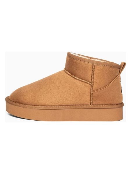 ISLAND BOOT Botki zimowe "Smart" w kolorze jasnobrązowym rozmiar: 36. Brązowe botki Island Boot, na zimę, bez wzorów, bez obcasa, bez zapięcia. Za 147.45 zł.