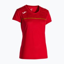 Koszulka do biegania damska Joma Record III. Czerwone koszulki sportowe Joma, bez wzorów, bez ramiączek, do biegania. Za 89.99 zł.