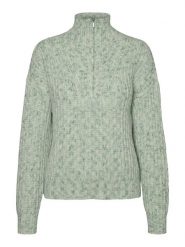 Vero Moda Sweter w kolorze zielonym rozmiar: XL. Zielone swetry Vero Moda, xl, bez wzorów, ze splotem, bez ramiączek. Za 70.41 zł.