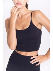 Onamaste Top sportowy w kolorze czarnym rozmiar: L/XL. Czarne koszulki sportowe Onamaste, bez wzorów, z materiału, bez ramiączek, outdoorowe. Za 126.99 zł.