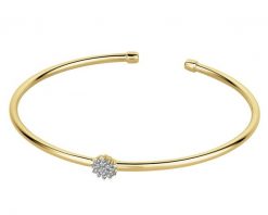 Bransoletka z żółtego złota z diamentami - 0,07 ct - próba 585. Żółte bransoletki Apart, z diamentem, złote. Za 4,390.00 zł.