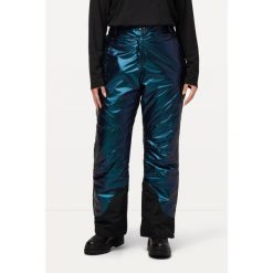 Damskie Spodnie narciarskie wodoodporne masa perłowa zapięcie na rzep. Fioletowe spodnie narciarskie Ulla Popken, plus size, bez wzorów, z materiału, narciarskie. Za 633.99 zł.