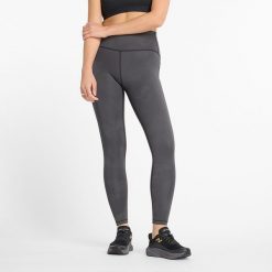 Legginsy damskie New Balance WP43258ACK – szare. Szare legginsy sportowe New Balance, m, bez wzorów, z materiału, z podwyższonym stanem, na fitness i siłownię. Za 199.99 zł.
