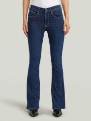 G-Star Dżinsy - Flare fit - w kolorze granatowym rozmiar: W29/L32. Niebieskie jeansy G-Star, l, z aplikacjami. Za 218.05 zł.