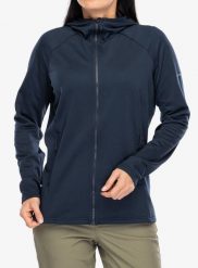 Bluza z kapturem damska Montane Protium Hoodie. Niebieskie bluzy Montane, l, bez wzorów, z elastanu, z kapturem. Za 295.89 zł.