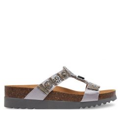 Klapki Scholl. Szare klapki Scholl, bez wzorów, bez obcasa. Za 269.99 zł.