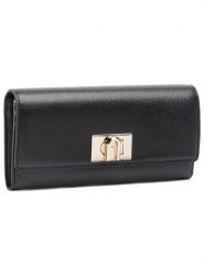 Furla Duży Portfel Damski 1927 1048697 P PCV0 ARE Czarny. Czarne portfele Furla, bez wzorów, ze skóry. Za 719.99 zł.