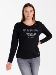 KEY LARGO Koszulka "Paris" w kolorze czarnym rozmiar: L. Czarne bluzki KEY LARGO, l, bez wzorów, z bawełny, bez kołnierzyka, bez ramiączek. Za 83.22 zł.