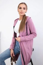 Bluza sukienkowa z kapturem ciemny różowy. Czerwone bluzy KESI, l, bez wzorów, z bawełny, z kapturem. Za 234.40 zł.