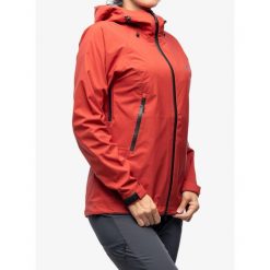 Kurtka przeciwdeszczowa damska Helikon-Tex Squall Hardshell. Czerwone kurtki sportowe HELIKON-TEX, bez wzorów, z hardshellu, bez kaptura. Za 665.99 zł.