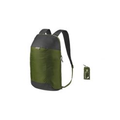 Plecak turystyczny 10 ultra compact. Zielone plecaki QUECHUA, bez wzorów, z materiału. Za 7.99 zł.