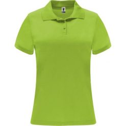 Damska Sportowa Koszulka Polo Z Krótkim Rękawem Monzha. Zielone koszulki polo ROLY, xl, bez wzorów, bez kołnierzyka, bez ramiączek. Za 47.99 zł.