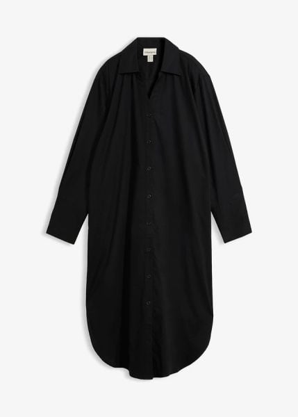 Sukienka szmizjerka z bawełny. Czerwone sukienki bonprix, bez wzorów, z bawełny, bez kołnierzyka, bez ramiączek, szmizjerki. Za 142.99 zł.