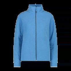 Bluza damska turystyczna CMP 3H13216. Niebieskie bluzy CMP, s, bez wzorów, z materiału, bez kaptura. Za 283.50 zł.