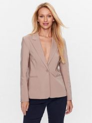 InWear Marynarka Zella 30108171 Beżowy Regular Fit. Brązowe marynarki i żakiety InWear, bez wzorów, z bawełny. Za 419.99 zł.