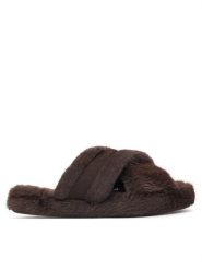 Tommy Hilfiger Kapcie Th Feminine House Shoes FW0FW09615 Brązowy ciemny. Brązowe obuwie domowe TOMMY HILFIGER, bez wzorów, bez zapięcia. Za 189.99 zł.