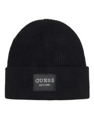 Guess Czapka AW5631 VIS01 Czarny. Czarne czapki Guess, z aplikacjami, z wiskozy. Za 154.99 zł.