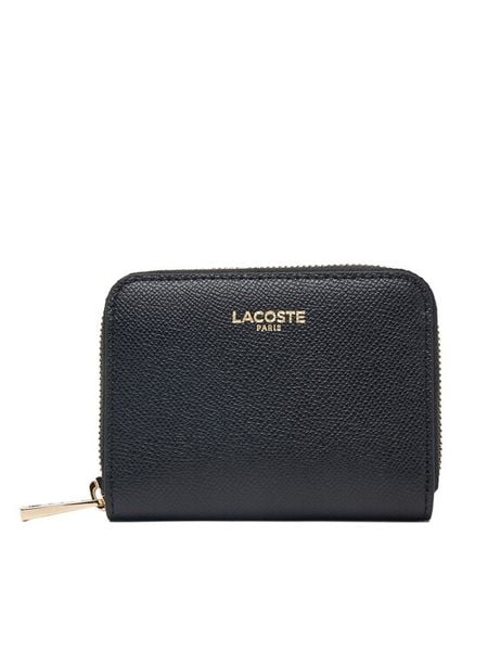 Lacoste Portfel NF5225PH Czarny. Czarne portfele Lacoste, bez wzorów, ze skóry. Za 474.99 zł.