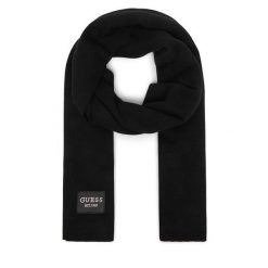 Szalik Guess. Czarne szaliki Guess, z aplikacjami. Za 234.99 zł.