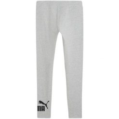 Legginsy Damskie Logo Essential No.1. Szare legginsy Puma, bez wzorów. Za 139.99 zł.