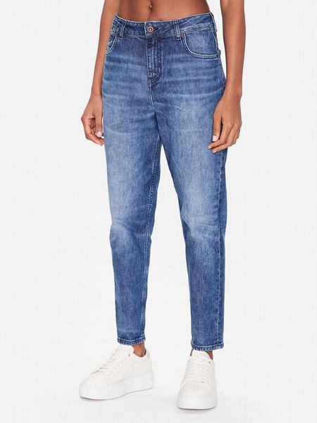 Mustang Jeansy Charlotte 1013597 Granatowy Mom Fit. Niebieskie jeansy Mustang, bez wzorów. Za 339.99 zł.