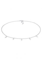 Elli Damski naszyjnik Choker krzyż, waira, religia pozłacane srebro 925 Sterling Silver Naszyjniki 1 ct. Szare naszyjniki Elli, pozłacane. Za 190.39 zł.