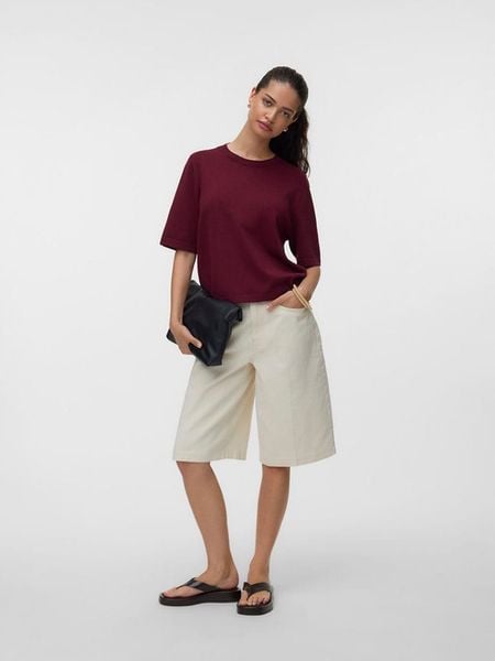 Vero Moda Sweter w kolorze bordowym rozmiar: L. Czerwone swetry Vero Moda, l, bez wzorów, bez ramiączek. Za 81.95 zł.