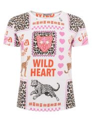 Zwillingsherz Koszulka "Wild Heart" ze wzorem rozmiar: L. Bluzki Zwillingsherz, l, bez wzorów, bez kołnierzyka, bez ramiączek. Za 82.99 zł.