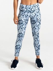 Dare 2b Legginsy sportowe "Influential II" w kolorze błękitno-granatowym rozmiar: 42. Niebieskie legginsy Dare 2b, bez wzorów, z materiału. Za 118.56 zł.