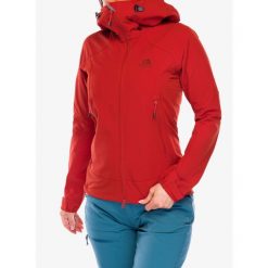 Kurtka softshell damska Mountain Equipment Frontier Hooded Jacket. Czerwone kurtki sportowe MOUNTAIN EQUIPMENT, bez wzorów, z softshellu, bez kaptura, trekkingowe. Za 655.99 zł.