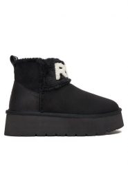 REPLAY Śniegowce GWF5A.000.C0009T Czarny. Czarne trapery i śniegowce Replay, ze skóry. Za 489.99 zł.