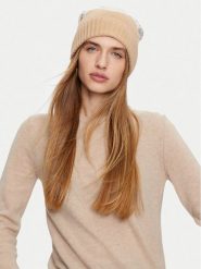 Liu Jo Czapka TF4297 MS55L Beżowy. Brązowe czapki Liu Jo, bez wzorów, z materiału. Za 399.99 zł.