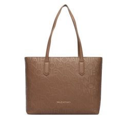 Torebka Valentino. Brązowe shopper Valentino, bez wzorów, bez dodatków. Za 749.99 zł.