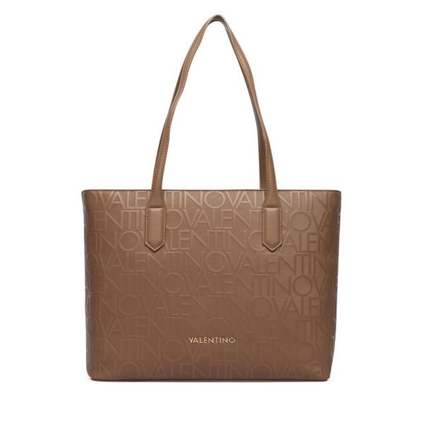 Torebka Valentino. Brązowe shopper Valentino, bez wzorów, bez dodatków. Za 749.99 zł.