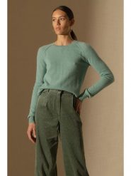 Perfect Cashmere Kaszmirowy sweter "Wilma" w kolorze zielonym rozmiar: XXL. Zielone swetry Perfect Cashmere, xxl, bez wzorów, z kaszmiru, bez ramiączek. Za 368.09 zł.