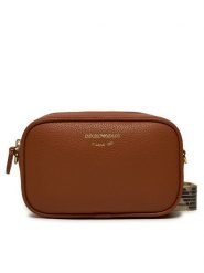 Emporio Armani Torebka EW000537 AF12103 M6030 Brązowy. Brązowe listonoszki Emporio Armani, bez wzorów, ze skóry, bez dodatków. Za 419.99 zł.