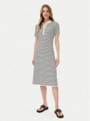 Gant Sukienka dzianinowa 4502085 Biały Slim Fit. Białe sukienki GANT, xl, bez wzorów, z dzianiny, bez kołnierzyka, bez ramiączek. Za 489.99 zł.
