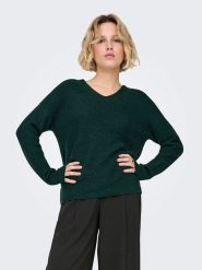 ONLY Sweter w kolorze zielonym rozmiar: M. Zielone swetry Only, m, bez wzorów, bez ramiączek. Za 109.95 zł.