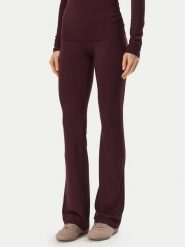 Guess Legginsy V6YB24 K4713 Bordowy Flare Fit. Czerwone legginsy Guess, s, z aplikacjami, z syntetyku. Za 264.99 zł.