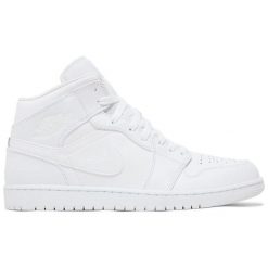 Buty Sportowe Damskie Nike Air Jordan 1 Mid. Białe obuwie sportowe Jordan, z gumy, bez zapięcia, trekkingowe, Nike Air Jordan. Za 541.20 zł.