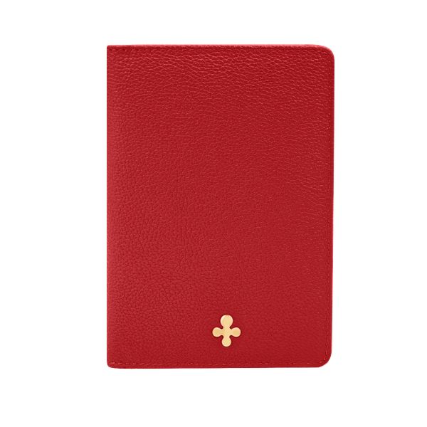 Etui na paszport w kolorze czerwonym. Czerwone torebki klasyczne Lilou, bez wzorów, ze skóry, bez dodatków. Za 299.00 zł.