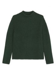Marc O´Polo Sweter w kolorze ciemnozielonym rozmiar: L. Zielone swetry l, bez wzorów, z bawełny, bez ramiączek. Za 205.93 zł.