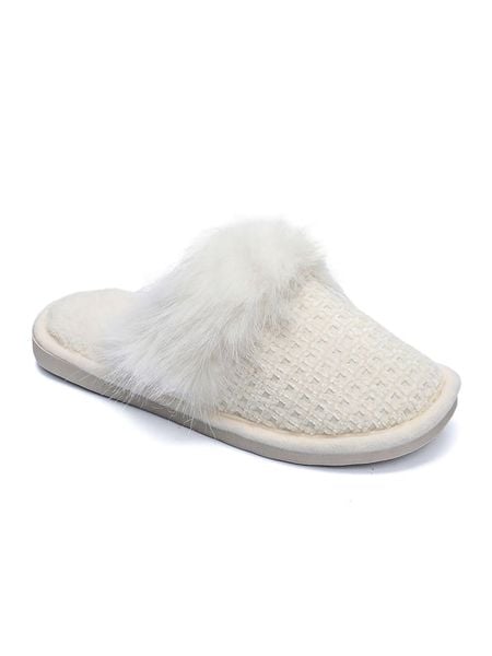 Confly Kapcie w kolorze białym rozmiar: 39. Białe obuwie domowe Confly, bez wzorów, bez zapięcia. Za 47.71 zł.
