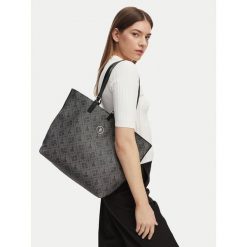 Torebka U.S. Polo Assn. Czarne shopper U.S. Polo Assn., bez wzorów, bez dodatków. Za 149.99 zł.