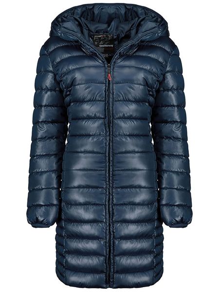 Geographical Norway Płaszcz pikowany "Annecy" w kolorze granatowym rozmiar: L. Niebieskie płaszcze Geographical Norway, l, bez wzorów, bez kaptura. Za 179.22 zł.