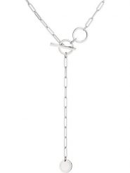 Liebeskind Naszyjnik z elementem ozdobnym - dł. 47 cm rozmiar: onesize. Szare naszyjniki Liebeskind, ze stali. Za 168.06 zł.