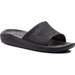 Klapki CROCS - Literide Slide 205183 Black/Slate Grey. Czarne klapki Crocs, bez wzorów, z tworzywa sztucznego, bez obcasa. W wyprzedaży za 159.00 zł.