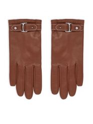 LAUREN RALPH LAUREN Rękawiczki 454P23590002 Brązowy. Brązowe rękawiczki Lauren Ralph Lauren, bez wzorów, z dzianiny. Za 689.99 zł.